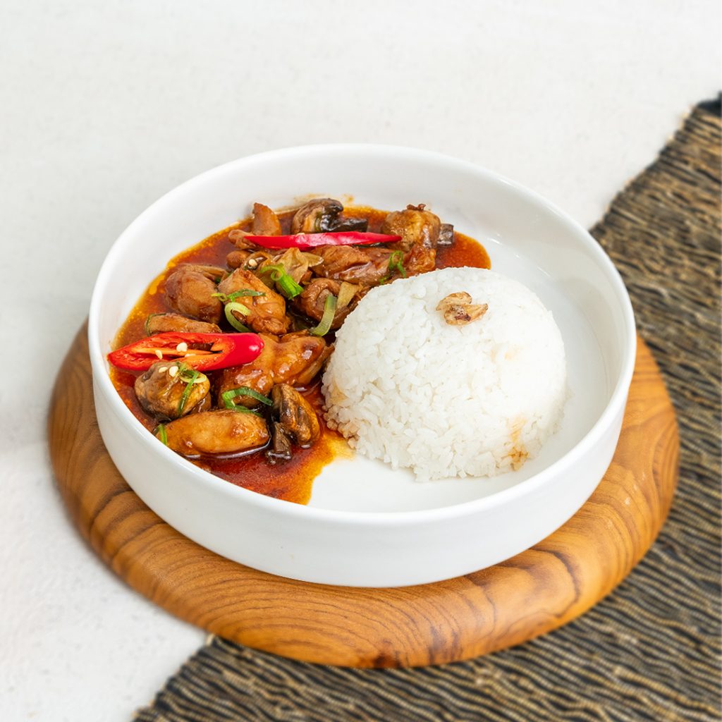 ayam cah jamur