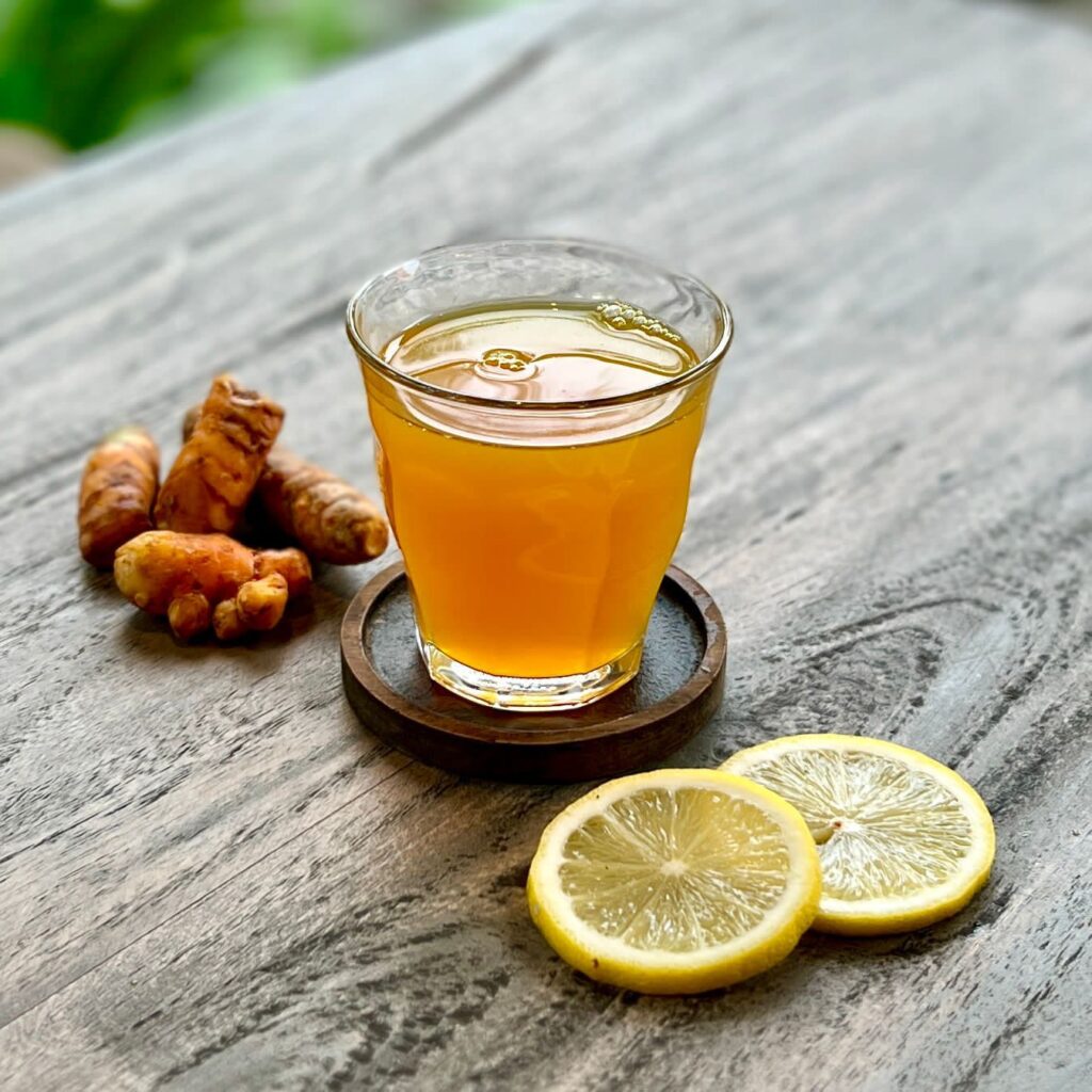 Herbal drinks content with tumeric,ginger and honey